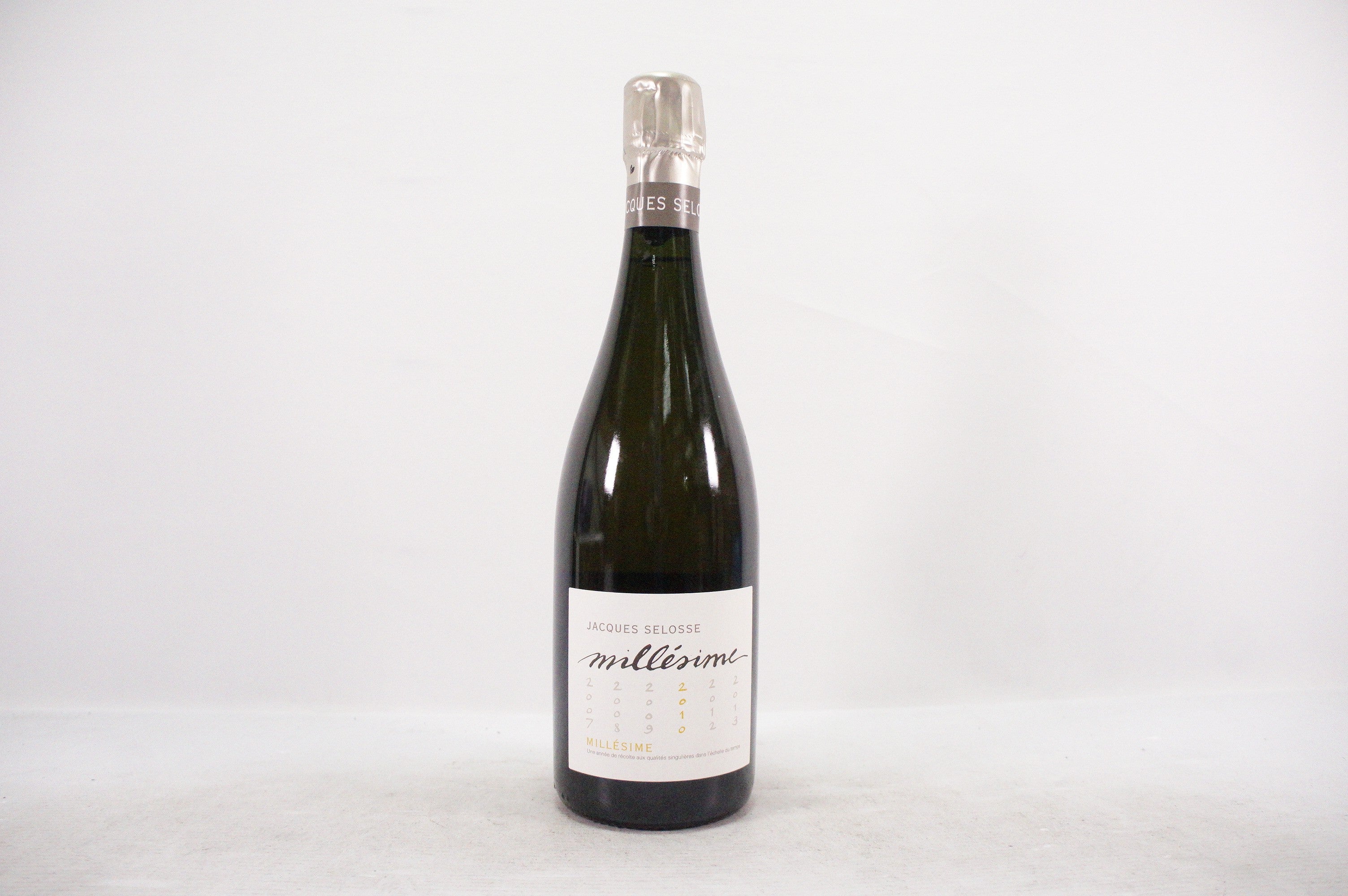 Champagne Jacques Selosse Millésime 2010 — Bouteille Neuve Avec étiquettes D'origine