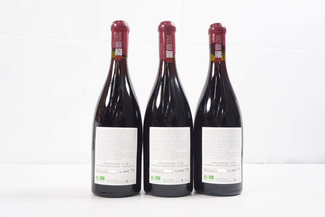 Leroy (Domaine) Vosne Romanee Les Beaux Monts 1er Cru (Case of 3) 2011