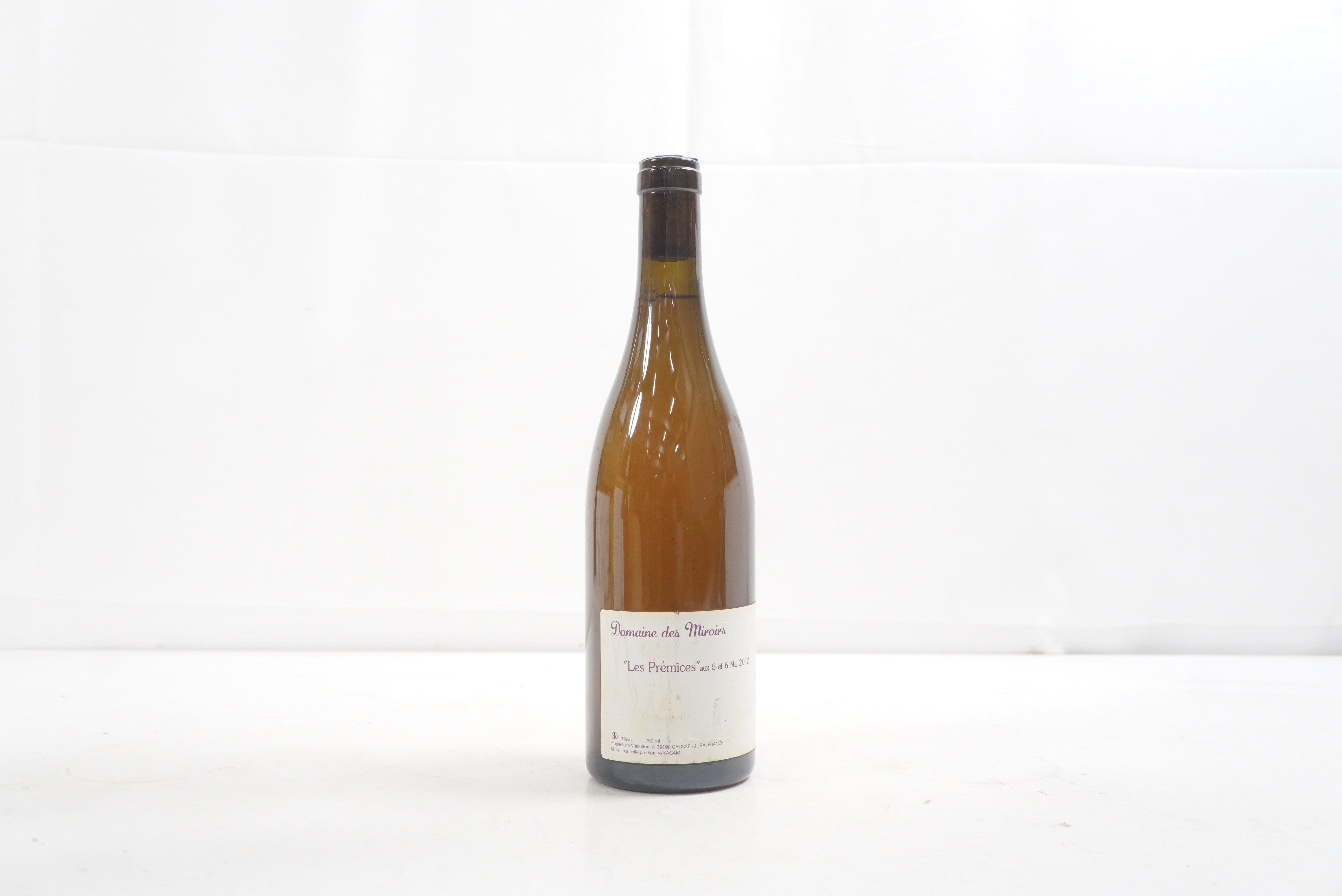 Kenjiro Kagami Domaine des Miroirs Les Premices aux 5 et 6 Mai 2012 Les Saugettes Cotes du Jura 2011*