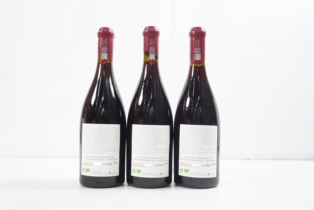 Leroy (Domaine) Nuits St Georges Les Vignerondes 1er Cru (Case of 3) 2011