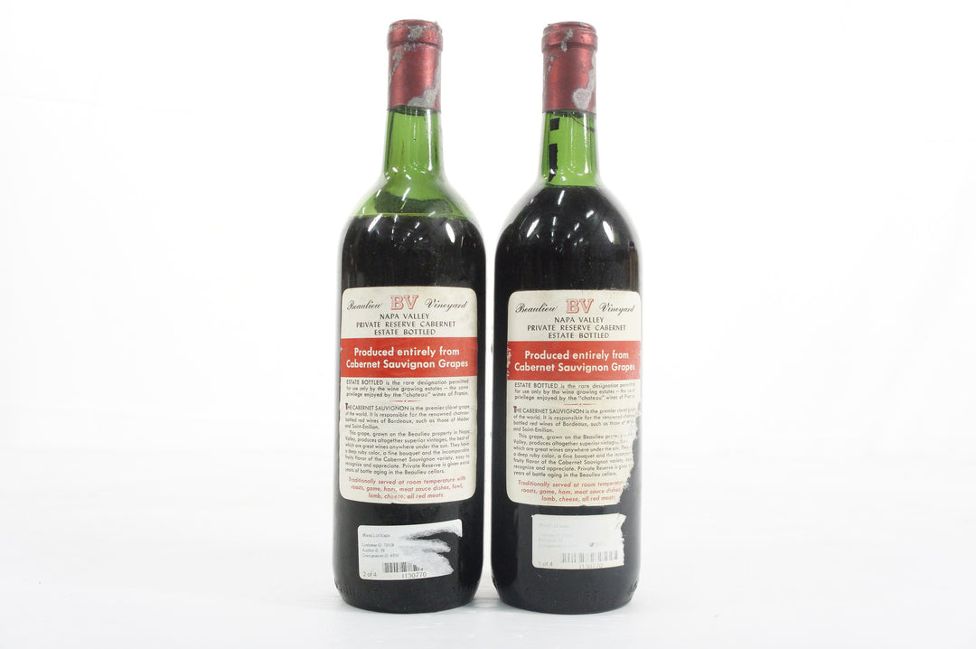 Beaulieu Vineyard Georges de Latour Private Reserve 1966 *