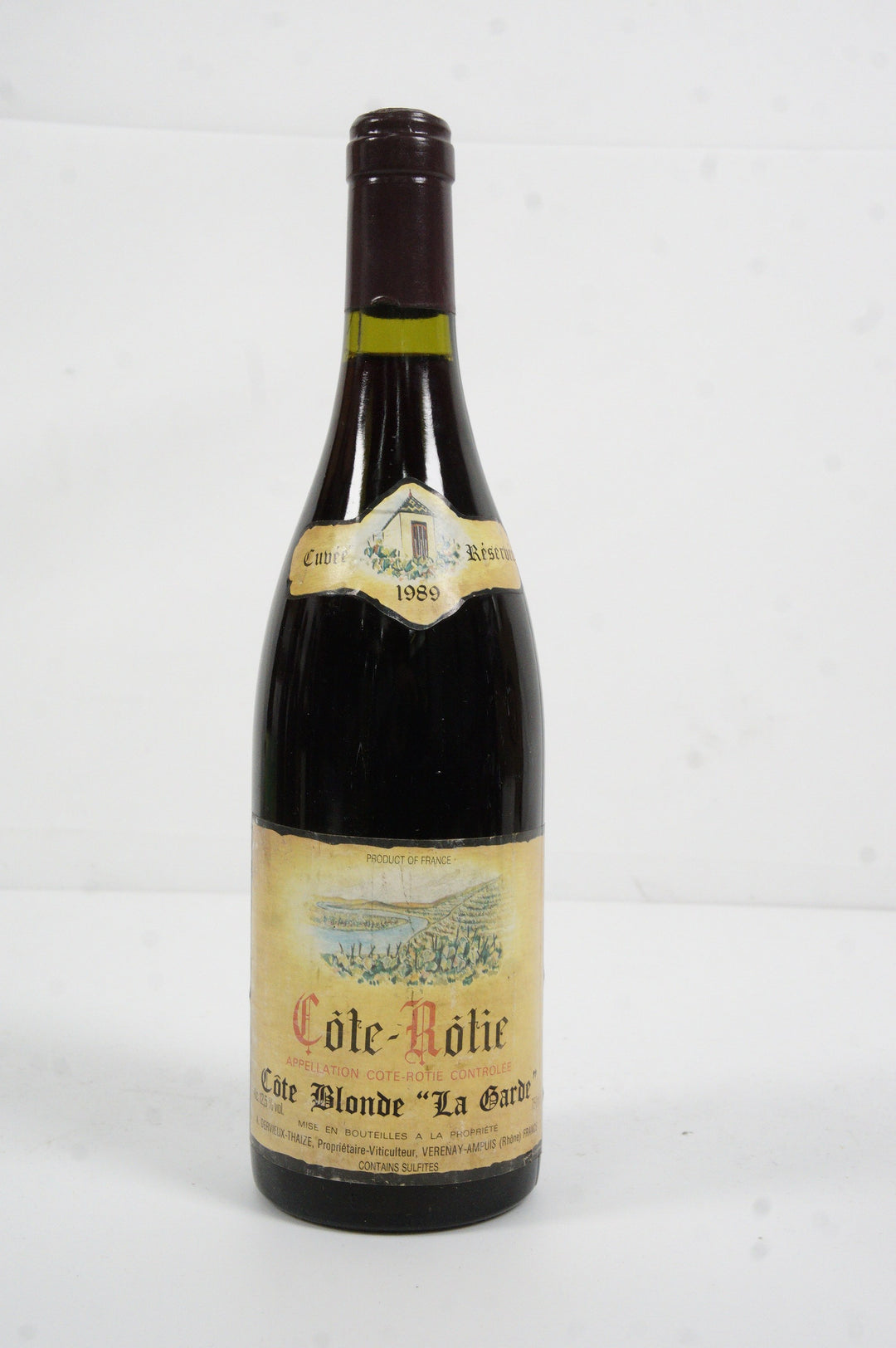 Dervieux-Thaize Cote Rotie Cote Blonde La Garde 1989