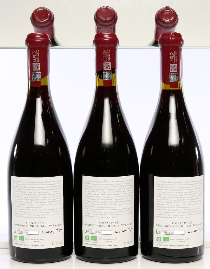 Leroy (Domaine) Volnay Santenots du Milieu 1er Cru 2014