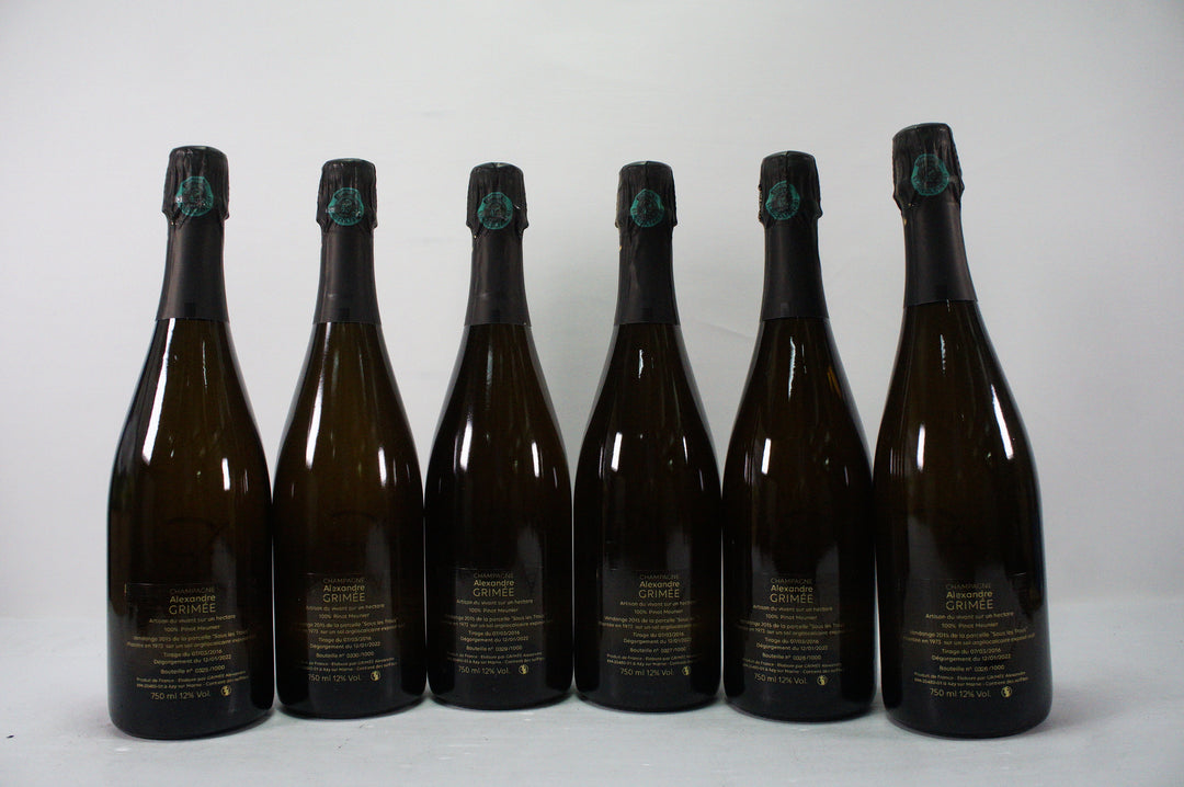 Alexandre Grimee Cuvee Sous Les Trous Bonneil Pinot Meunier 2015