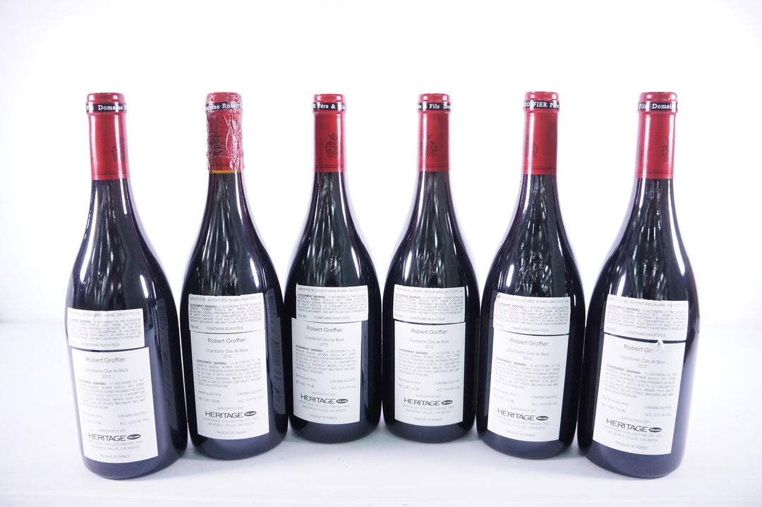 Robert Groffier Chambertin Clos de Beze Grand Cru 2012 *