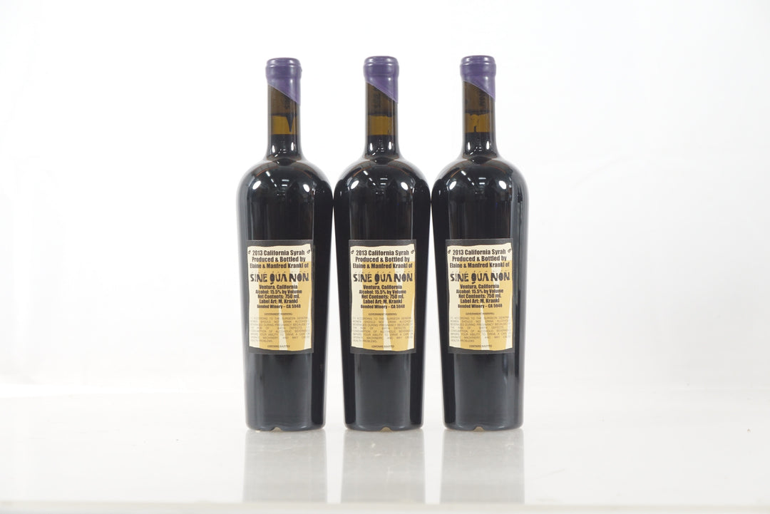 Sine Qua Non Male Syrah 2013