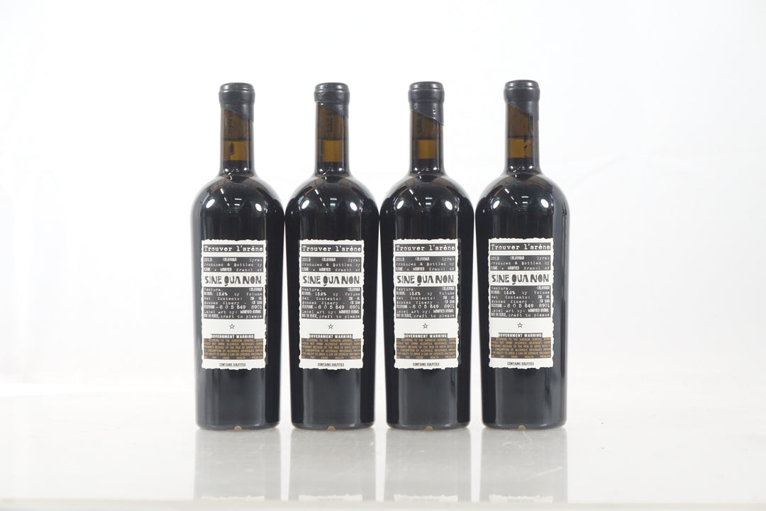 Sine Qua Non Trouver L'Arene Syrah 2015
