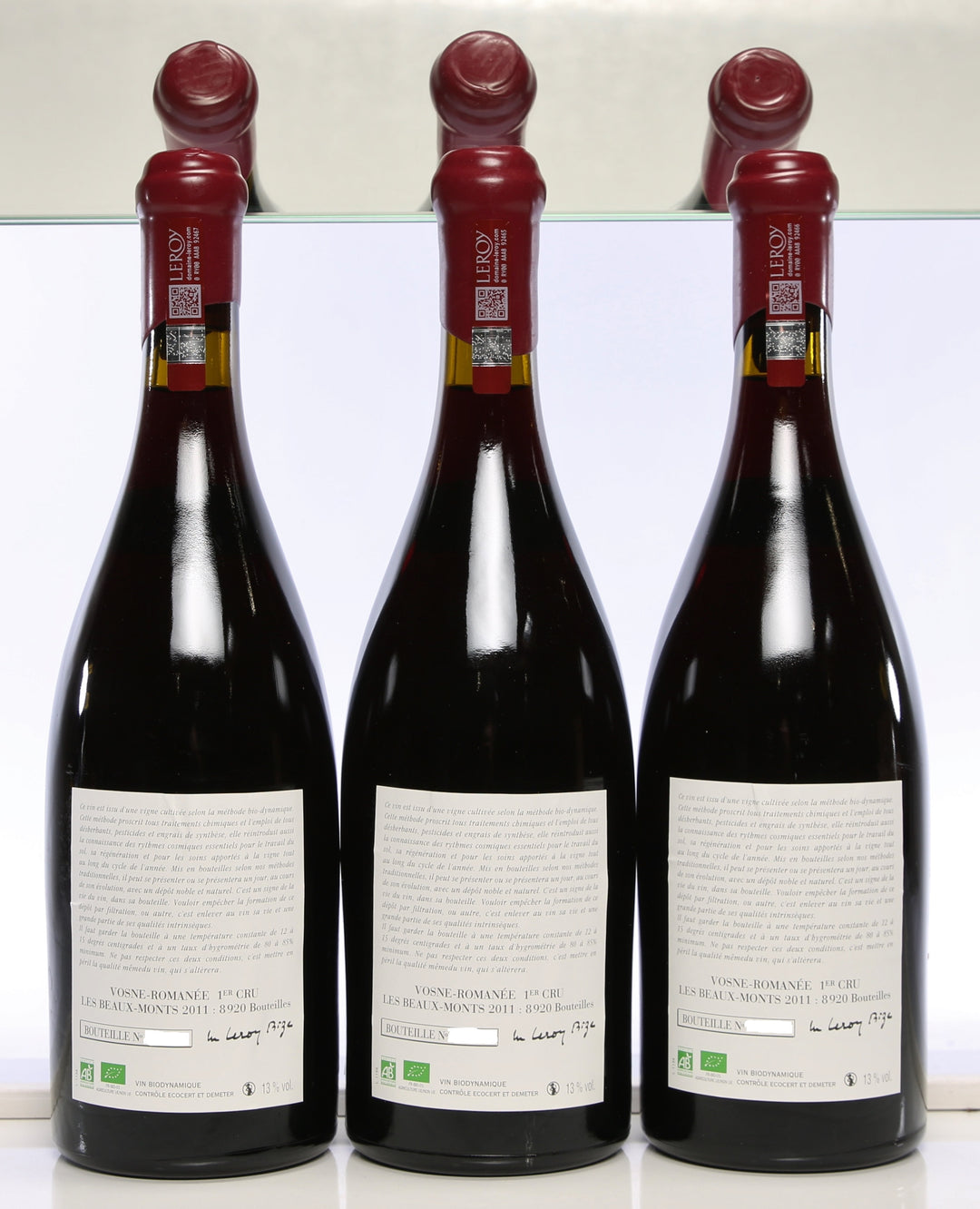 Leroy (Domaine) Vosne Romanee Les Beaux Monts 1er Cru (Case of 3) 2011