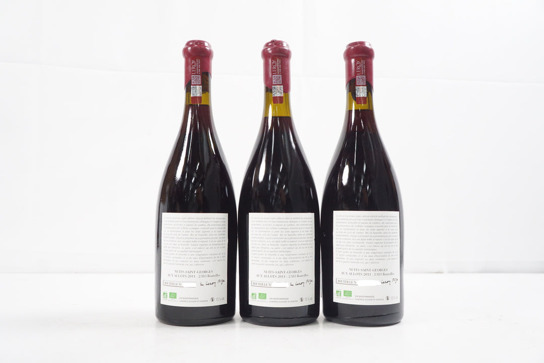 Leroy (Domaine) Nuits St Georges Aux Allots (Case of 3) 2011