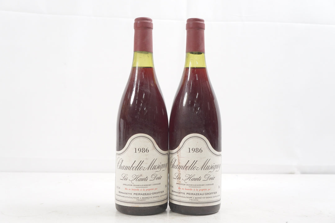Peirazeau Groffier Chambolle Musigny Les Hauts Doix 1986 *
