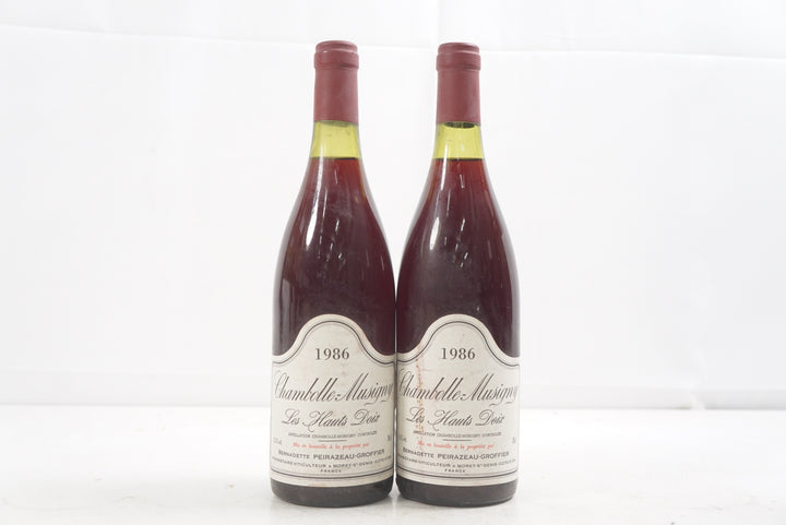 Peirazeau Groffier Chambolle Musigny Les Hauts Doix 1986 *