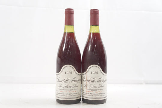 Peirazeau Groffier Chambolle Musigny Les Hauts Doix 1986 *