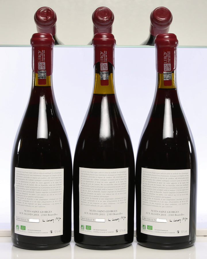 Leroy (Domaine) Nuits St Georges Aux Allots (Case of 3) 2011