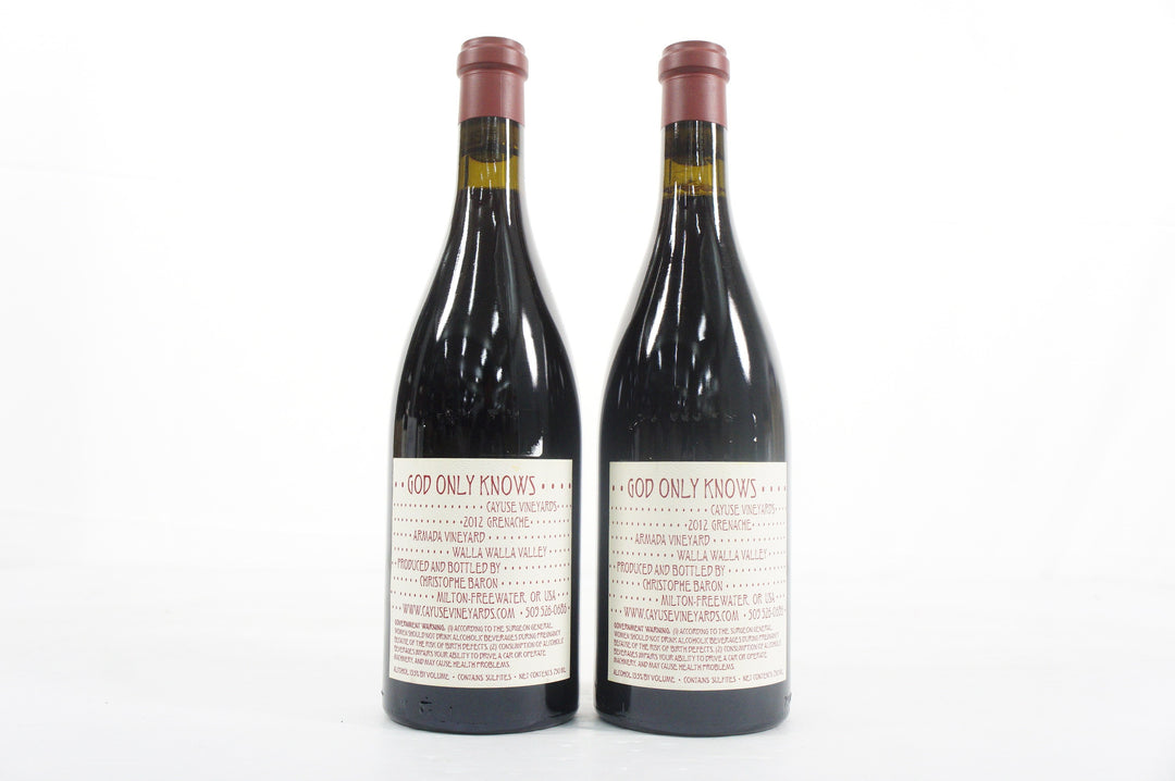 Cayuse God Only Knows Armada Vineyard Grenache 2012