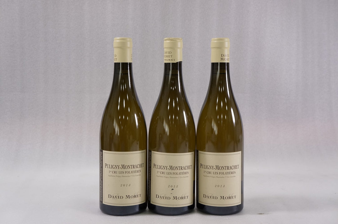David Moret Nomine Puligny Montrachet Les Folatieres 1er Cru 2013 *