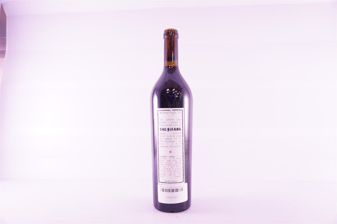 Sine Qua Non Atlantis Fe 203 Syrah 2005