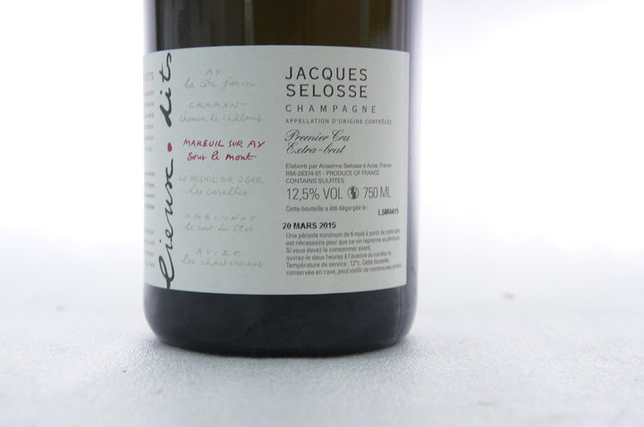 Jacques Selosse Lieux Dits Collection (6 bottles) NV
