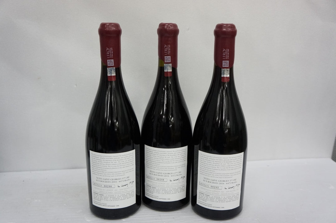 Leroy (Domaine) Nuits St Georges Aux Boudots 1er Cru 2014