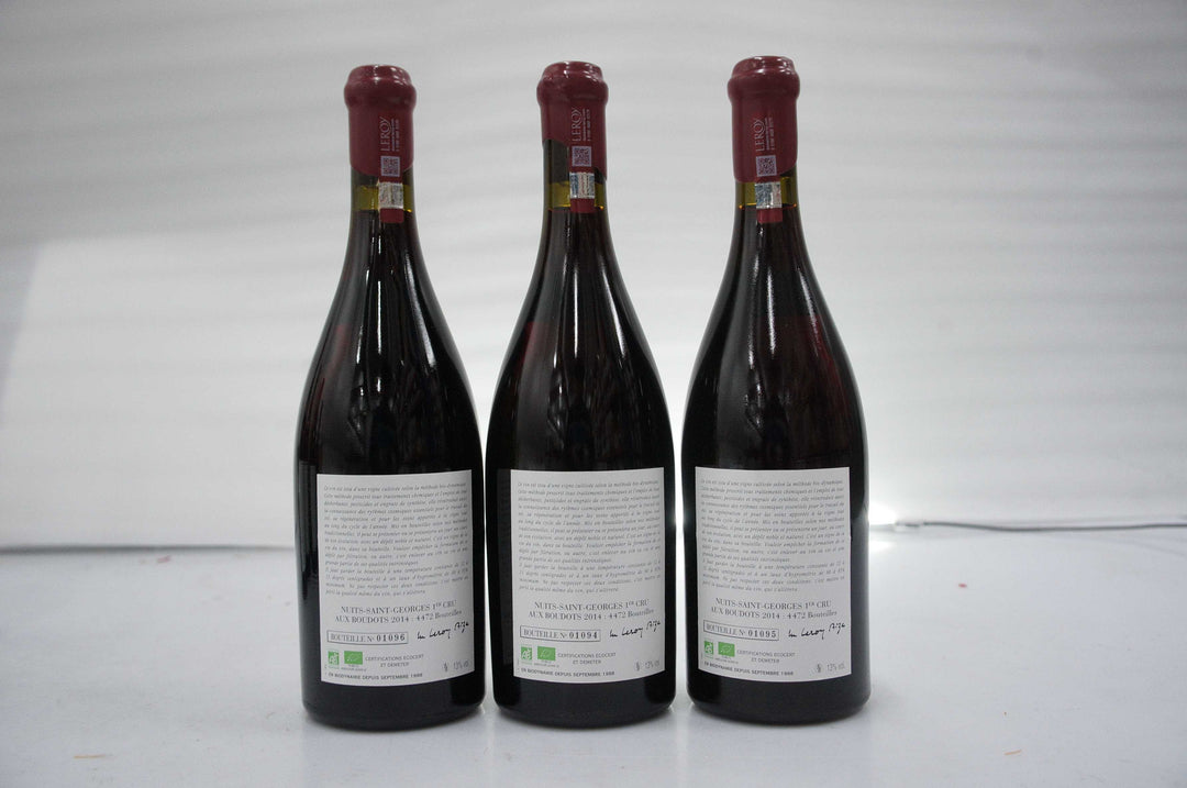 Leroy (Domaine) Nuits St Georges Aux Boudots 1er Cru 2014