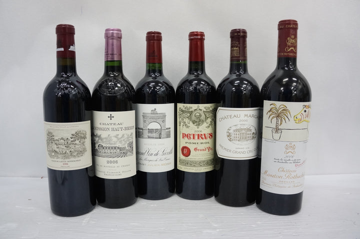 Best of Bordeaux Collectors' Case (Leoville Las Cases, Petrus, Margaux, Mission Haut Brion, Lafite Rothschild, Mouton Rothschild) 2006