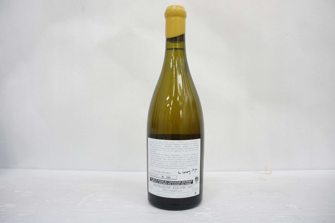 d'Auvenay Bourgogne Aligote Sous Chatelet 2005