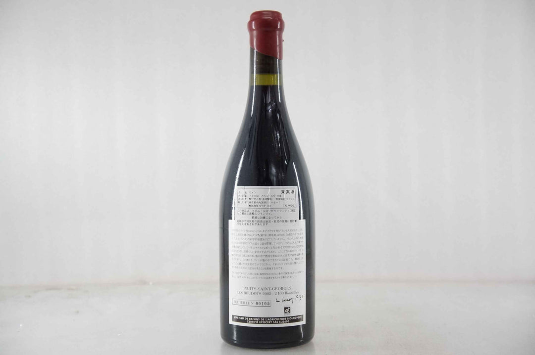 Leroy (Domaine) Nuits St Georges Aux Boudots 1er Cru 2008