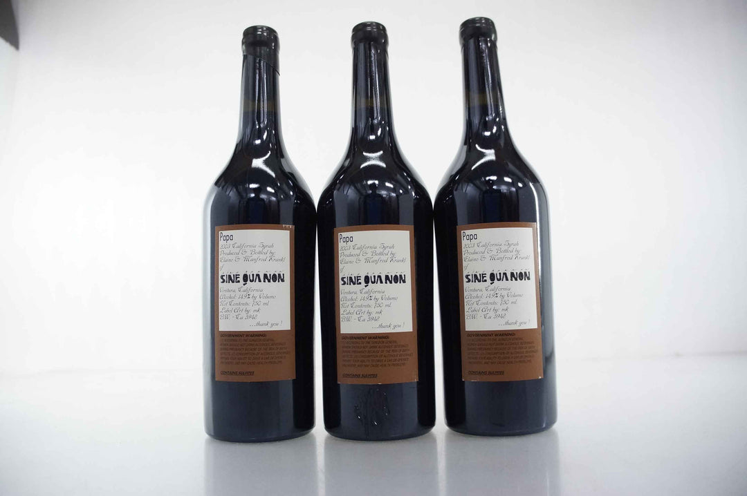 Sine Qua Non Papa Syrah 2003