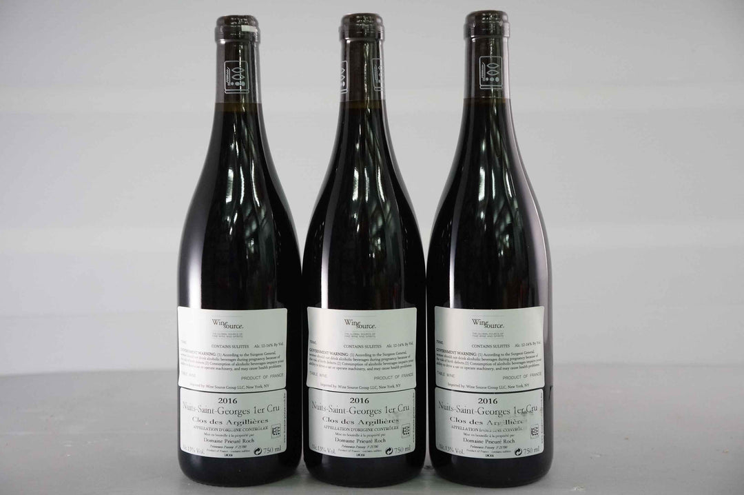 Prieure Roch Nuits Saint Georges Clos des Argillieres 1er Cru 2016