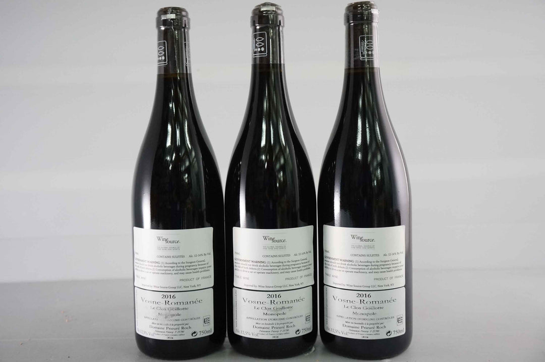 Prieure Roch Vosne Romanee Le Clos Goillotte 2016