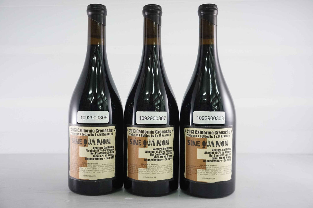 Sine Qua Non Female Grenache 2013