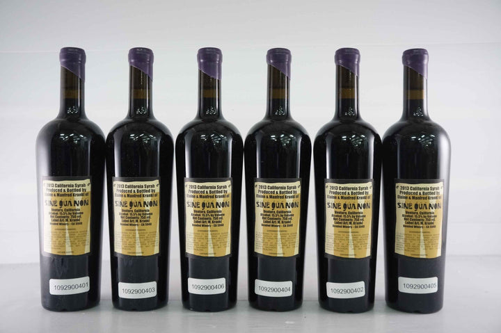 Sine Qua Non Male Syrah 2013