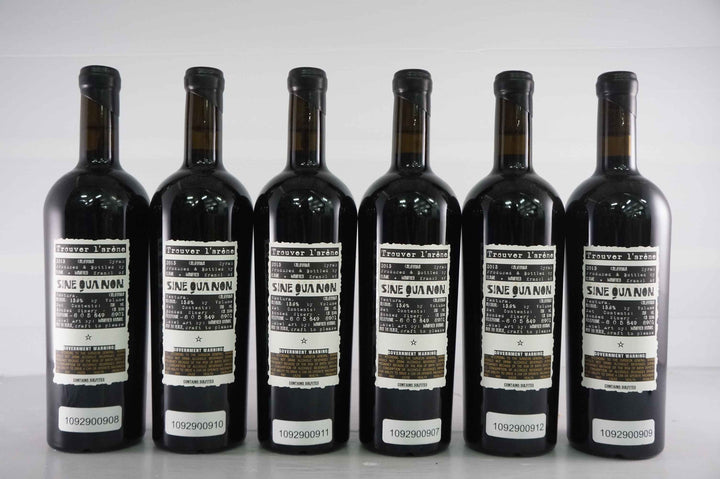 Sine Qua Non Trouver L'Arene Syrah 2015