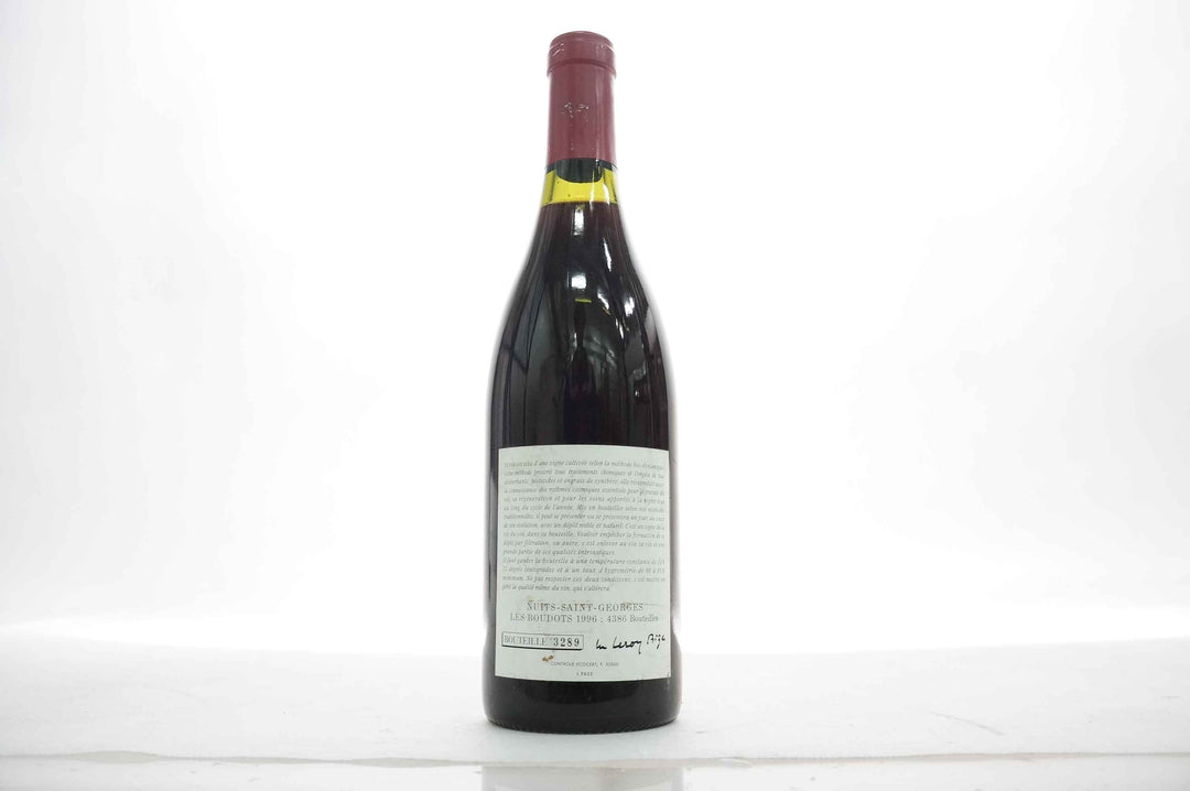 Leroy (Domaine) Nuits St George Aux Boudot 1er Cru 1996 *
