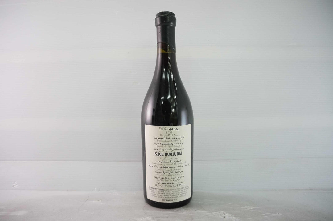 Sine Qua Non Veiled Pinot Noir 1998