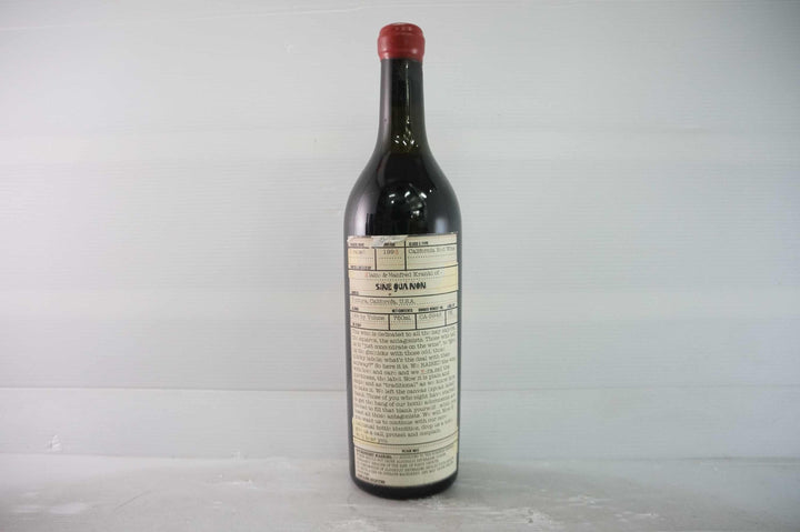Sine Qua Non E-Raised Syrah 1998 *
