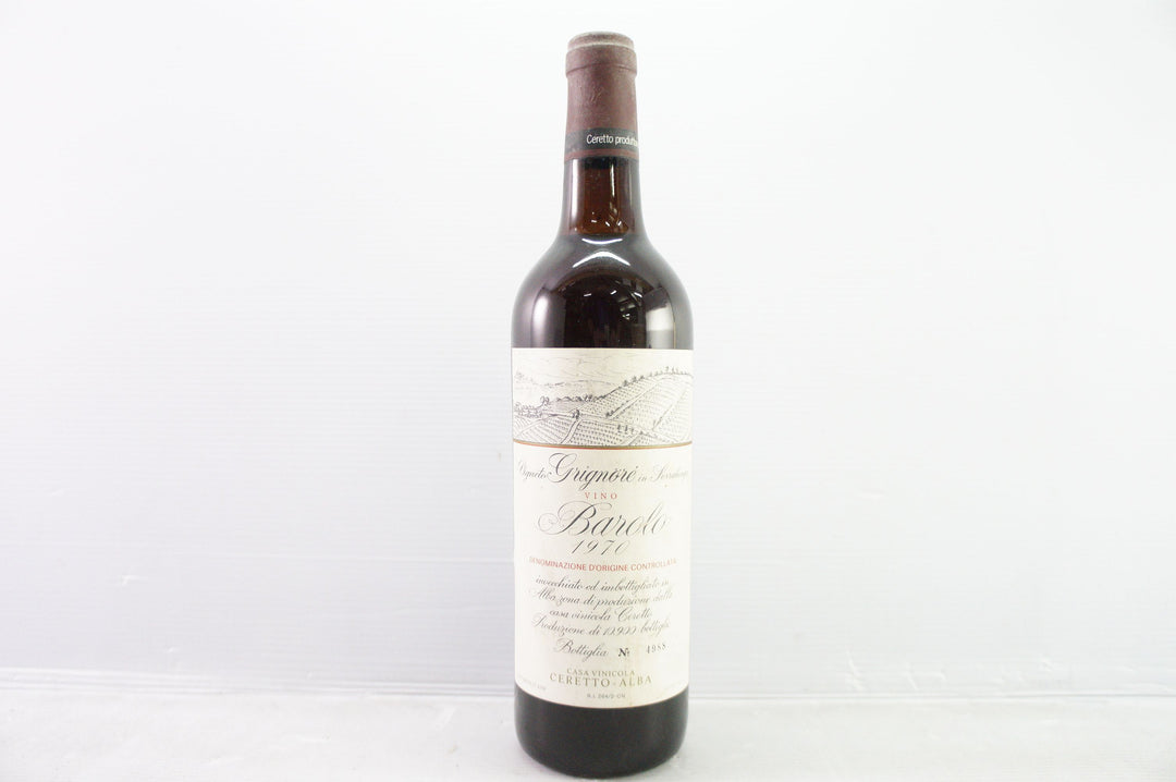 Ceretto Barolo Grignore 1970 *