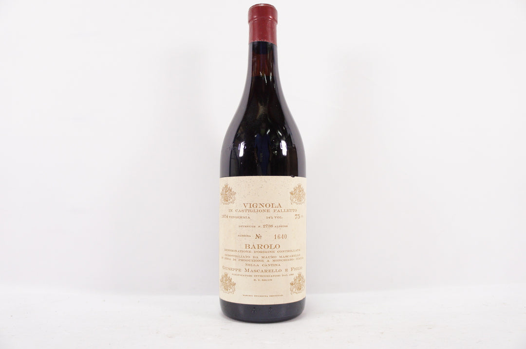 Giuseppe Mascarello Vignola Barolo 1974 *