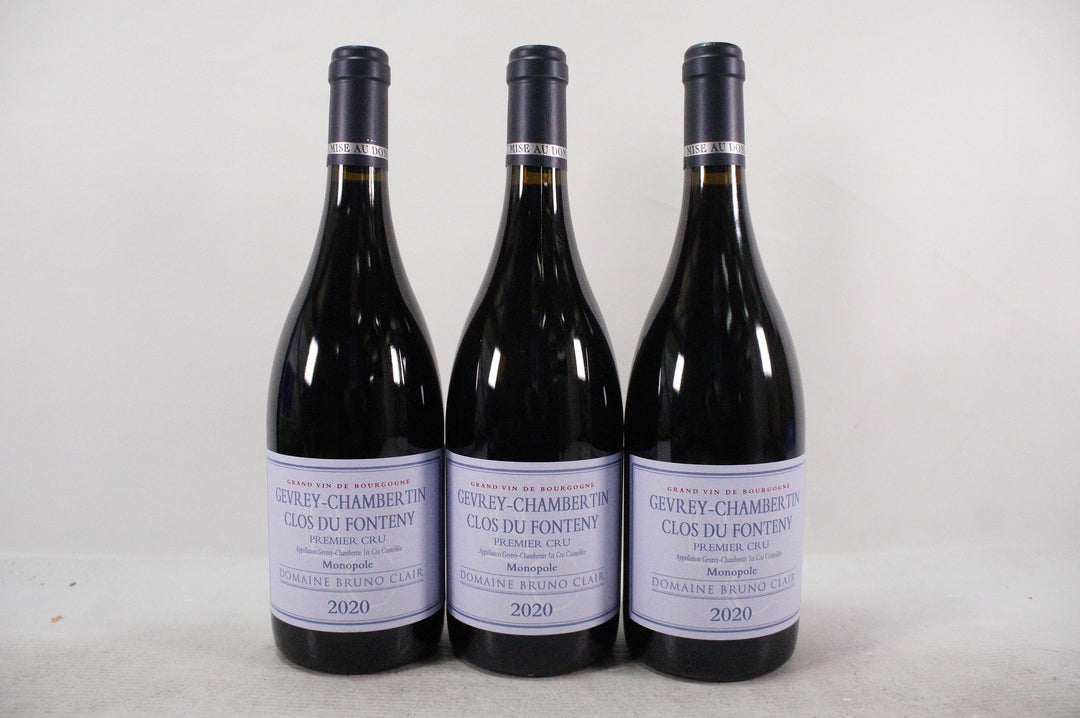 Bruno Clair Gevrey Chambertin Clos Du Fonteny 1er Cru Monopole 2020