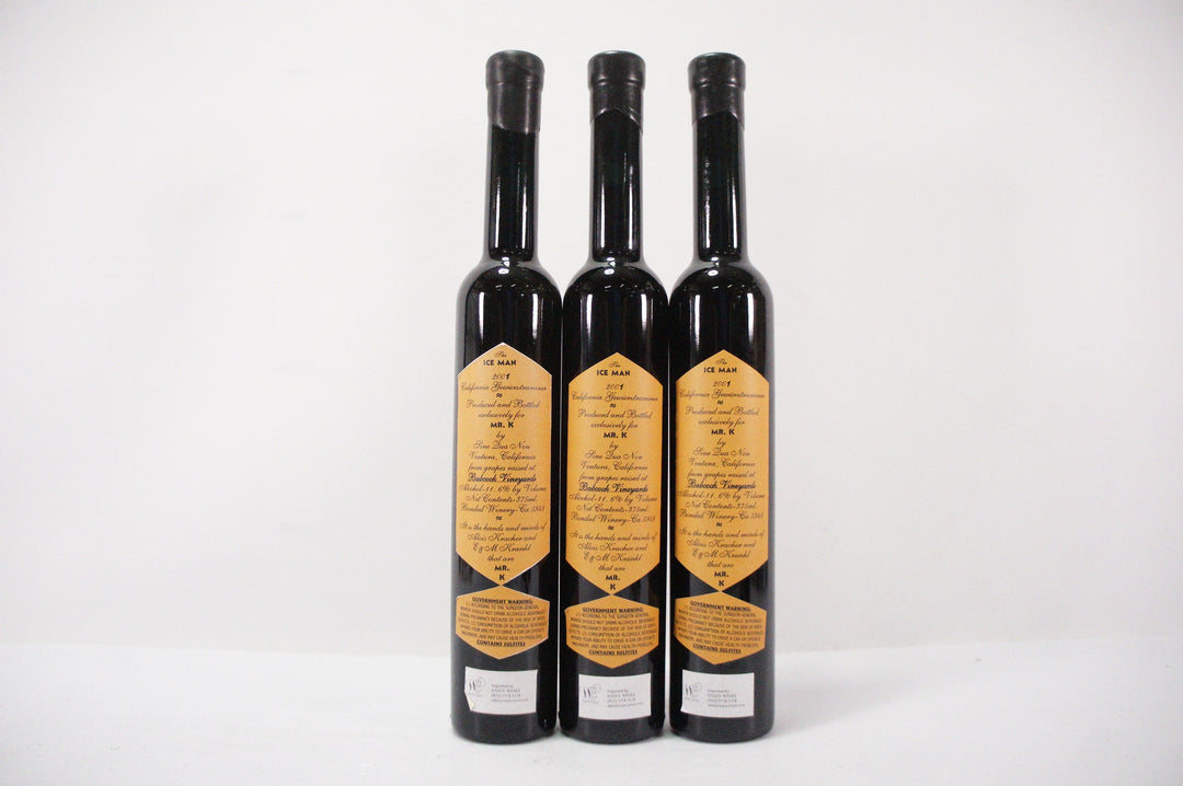 Sine Qua Non Mr. K The Ice Man Half Bottle 2001