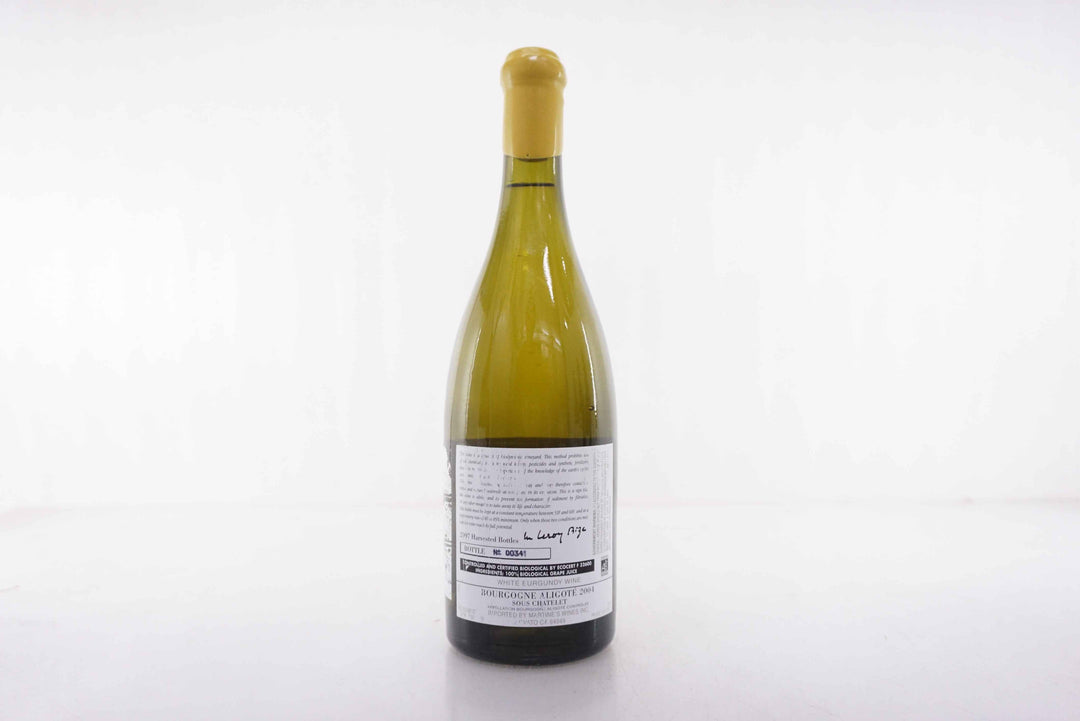 d'Auvenay Bourgogne Aligote Sous Chatelet 2004