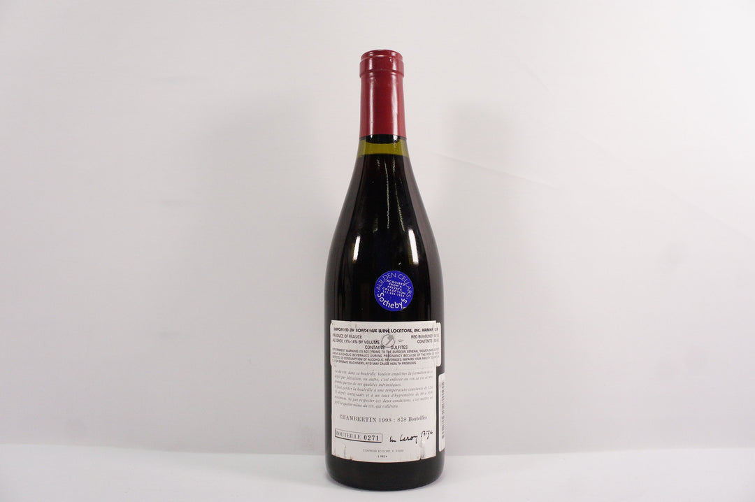 Leroy (Domaine) Chambertin Grand Cru 1998 *