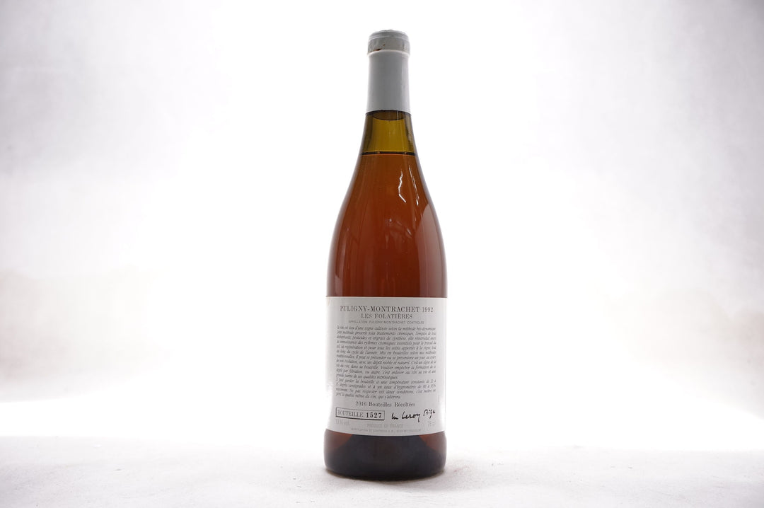 d'Auvenay Puligny Montrachet Les Folatieres 1er Cru 1992 *