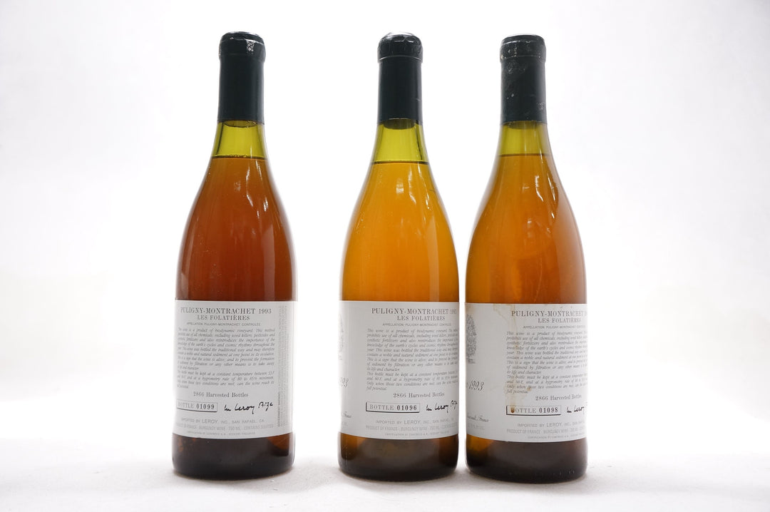 d'Auvenay Puligny Montrachet Les Folatieres 1er Cru 1993
